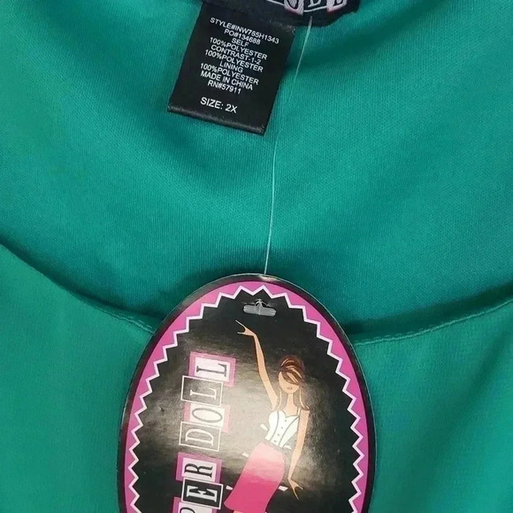 Paper dolls shear dress womens size 2‎ xl new with tags so pretty - Picture 2 of 4